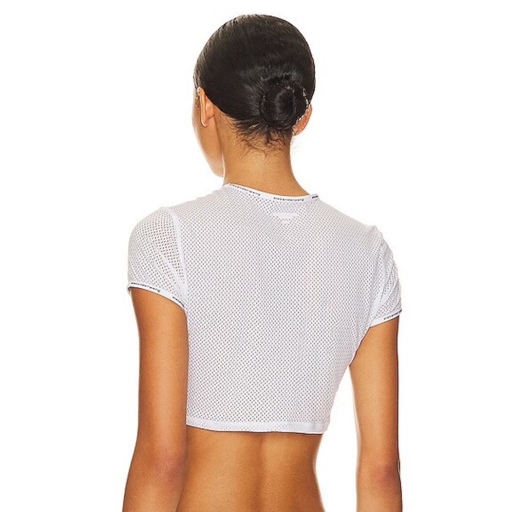 Alexander Wang | Cropped Mesh Tee - image 3